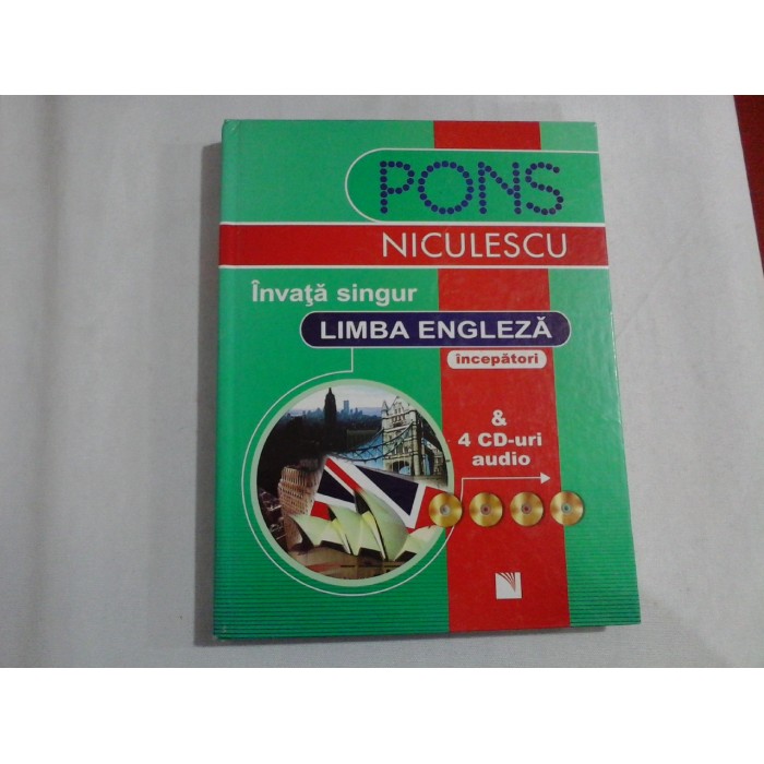 INVATA SINGUR LIMBA ENGLEZA; (INCEPATORI) - & 4 CD-URI AUDIO - KATE TRANTER